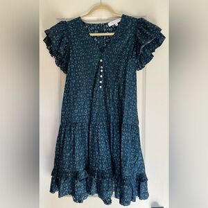 HUNTER BELL Navy Floral Dress